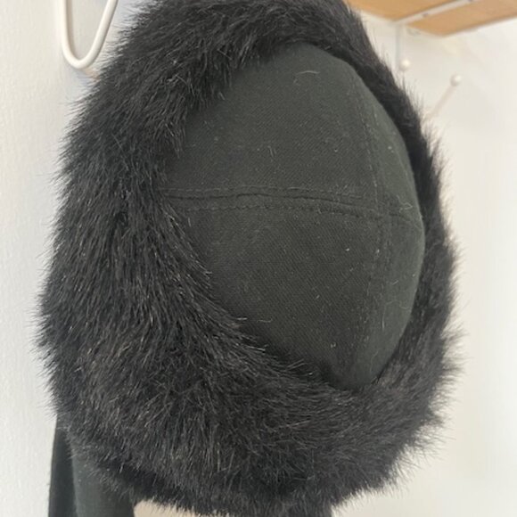 Elegant Black Faux Fur Hat - Picture 4 of 4